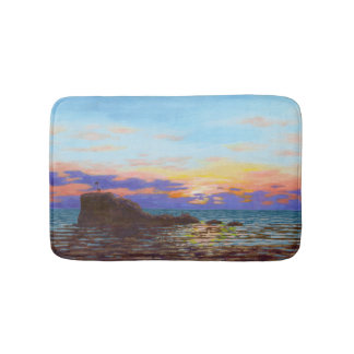 Tapis De Bain Coucher de soleil sur la plage de Perranporth