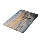 Tapis de bain Coucher de soleil sur la plage de Si (Angle)