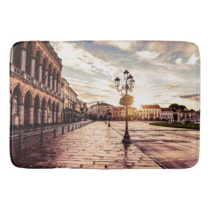 Tapis De Bain Coucher de soleil sur le carré à Padova en Italie