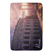 Tapis De Bain Coucher de soleil sur le Colisée de Rome à Rome (devant Vertical)