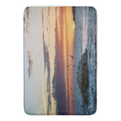 Tapis De Bain Coucher de soleil sur le rocher pélican, île Dauph (devant Vertical)