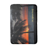 Tapis De Bain Coucher de soleil tropical Palm Trees Plage Océan  (Devant (Vertical))