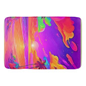 Tapis De Bain Coucher de soleil tropical vif (Devant)