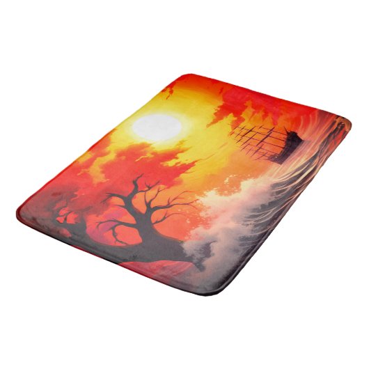 Tapis De Bain Coucher du soleil (Angle)