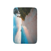 Tapis De Bain Coucher du soleil tropical de plage sablonneuse (Devant (Vertical))