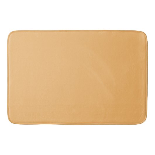 Tapis De Bain Couleur Apricot Solide. (Devant)