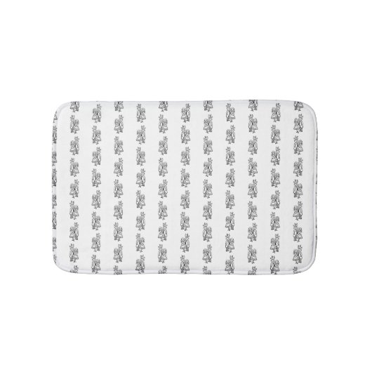 Tapis De Bain Couleur ARRIÈRE - PLAN sur mesure pour le lapin bl (Devant)