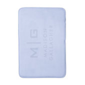 Tapis De Bain Couleur Bleu Bébé Pastel Lumière Douce Ciel Solide (Devant (Vertical))