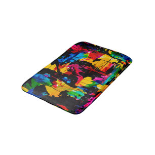Tapis De Bain Couleur d'art moderne