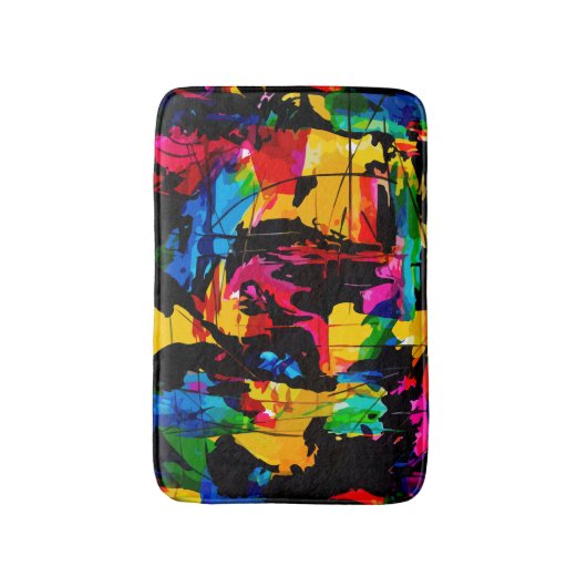 Tapis De Bain Couleur d'art moderne (Devant (Vertical))