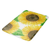 Tapis De Bain Couleur d'eau des fleurs de soleil (Angle)