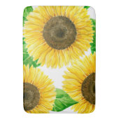 Tapis De Bain Couleur d'eau des fleurs de soleil (devant Vertical)