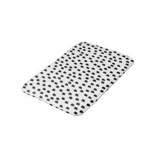 Tapis De Bain Couleur d'eau noir et blanc