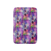 Tapis De Bain Couleur d'eau verte et violette (Devant (Vertical))