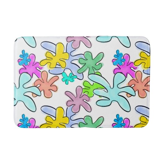 Tapis De Bain Couleur éclatée (Devant)