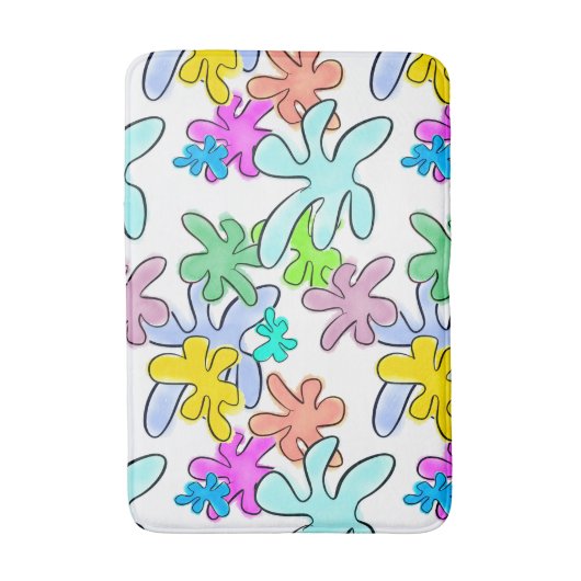 Tapis De Bain Couleur éclatée (Devant (Vertical))