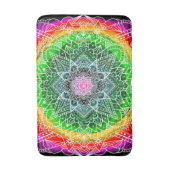 Tapis De Bain Couleur éclater Rainbow Prism Mandala (Devant (Vertical))