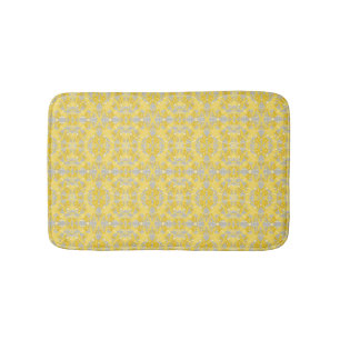 Tapis De Bain Couleur jaune et gris