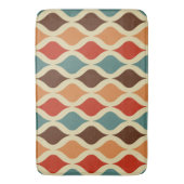 Tapis De Bain Couleur motif rétro (devant Vertical)