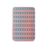 Tapis De Bain Couleur rouge, bleue et blanche (Devant (Vertical))