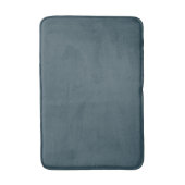 Tapis De Bain Couleur solide bleu ardoise moderne (Devant (Vertical))