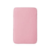 Tapis De Bain Couleur solide rose cerise en fleurs (Devant (Vertical))