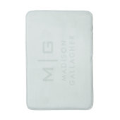 Tapis De Bain Couleur Vert Mousse Douce Pâle Lumière Douce Solid (Devant (Vertical))