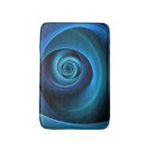 Tapis De Bain Couleurs bleu spirale 3D Art Abstrait fractal mode (Devant (Vertical))