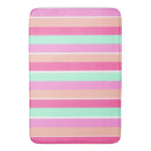 Tapis De Bain Couleurs de bonbons rayures (devant Vertical)