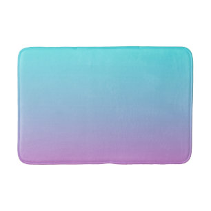 Tapis De Bain Couleurs de sirène dégradé rose pourpre aquombre