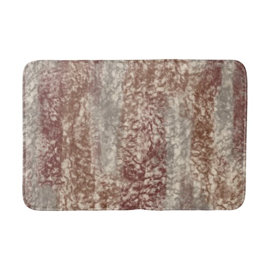 Tapis De Bain Couleurs douces Abstraites Gris Beige Vin & Chocol (Devant)