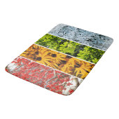 Tapis De Bain Couleurs du Quadriptych des saisons changeantes (Angle)