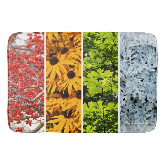 Tapis De Bain Couleurs du Quadriptych des saisons changeantes (Devant)