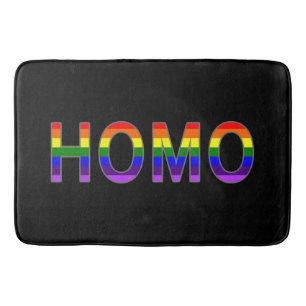 Tapis De Bain Couleurs homos colorées gaies d'arc-en-ciel