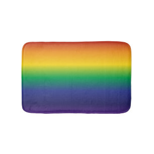 Tapis De Bain Couleurs lumineuses primaires arc-en-ciel classiqu