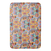 Tapis De Bain Couleurs, Motifs et contours superposés (devant Vertical)