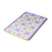 Tapis De Bain Couleurs pastel & coeurs violets battre (Angle)