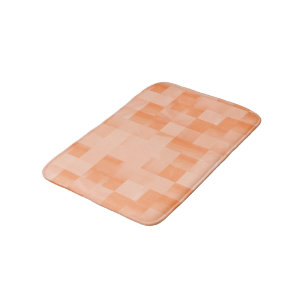Tapis De Bain Couleurs personnalisées des Carrés de Peach Fuzz