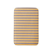 Tapis De Bain Couleurs printanières motif rayées orange et marro (Devant (Vertical))