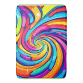 Tapis De Bain Couleurs torride, Spirale psychédélique, Chao colo (devant Vertical)