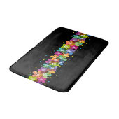 Tapis De Bain Couleurs tropicales Graphisme floral (Angle)