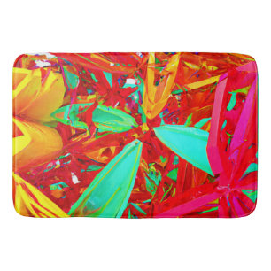 Tapis De Bain Couleurs vives Motif Abstrait