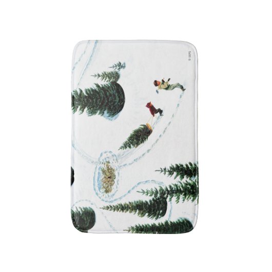 Tapis De Bain Couper l'arbre (Devant (Vertical))