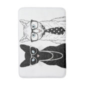 Tapis De Bain Couples de chat (Devant (Vertical))