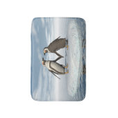 Tapis De Bain Couples de pingouins (Devant (Vertical))