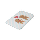 Tapis De Bain Couples mignons de pain d'épice de Kawaii de (Angle)