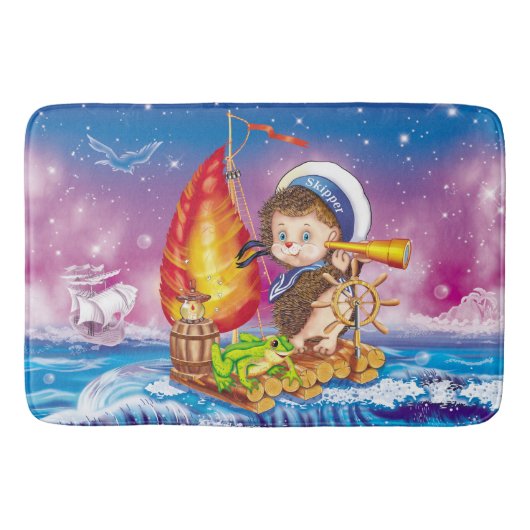 Tapis De Bain Courageux marin (Devant)