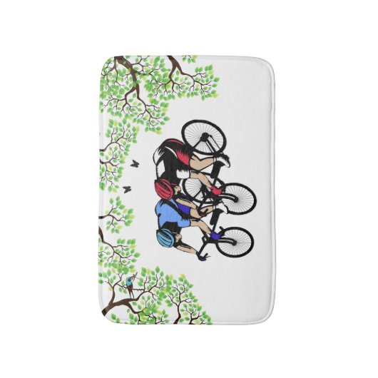 Tapis De Bain Coureur de vélo (Devant (Vertical))