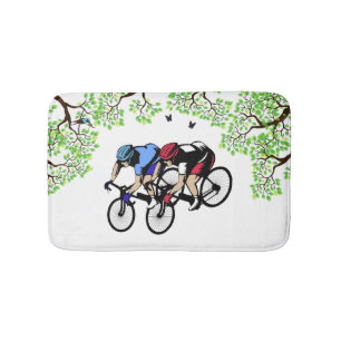 Tapis De Bain Coureur de vélo