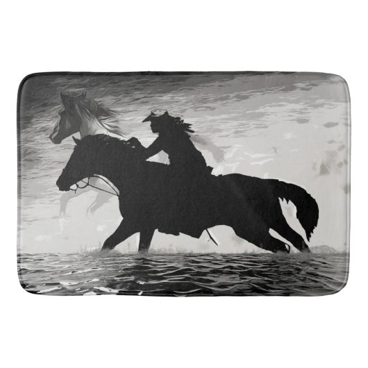Tapis De Bain Courir avec des esprits - Chevaux (Devant)
